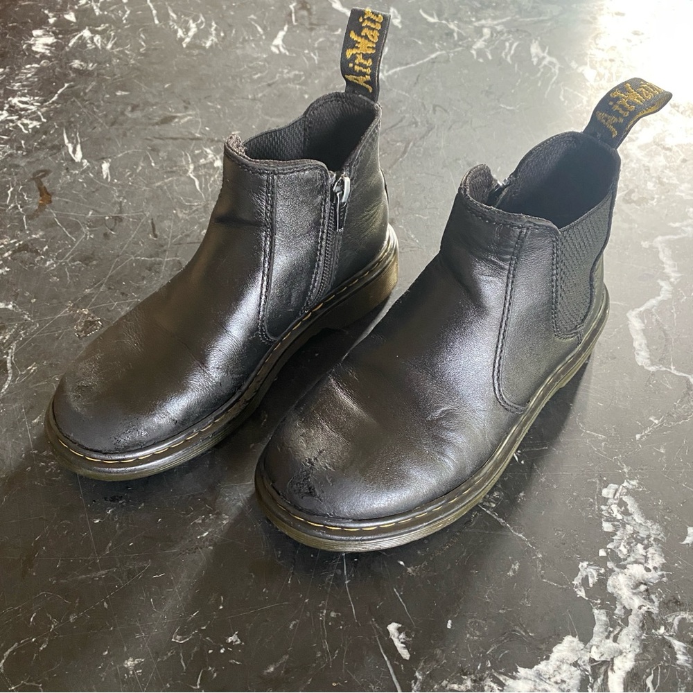 Dr. Martens Black Kids Boots